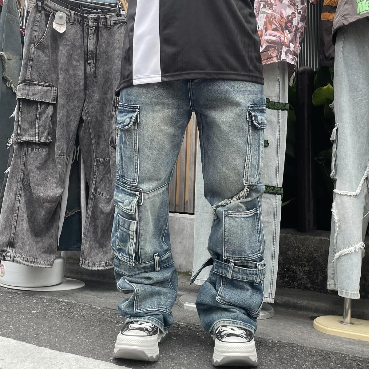 希少fuga レオパードカーゴフレアデニム y2k lgb ギミック多数 希少fuga レオパードカーゴフレアデニム y2k lgb ギミック多数 希少