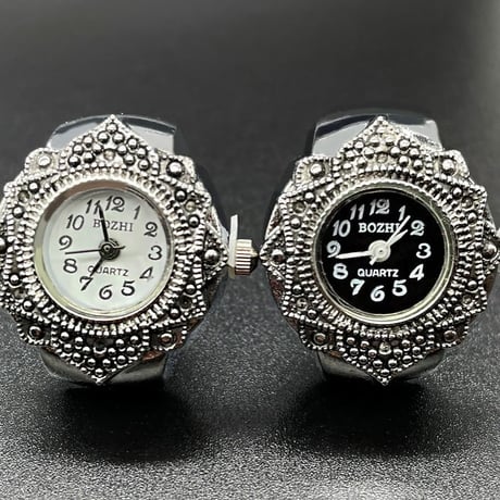 再入荷))デザイン時計リング