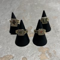 ゴールド麻雀牌リング