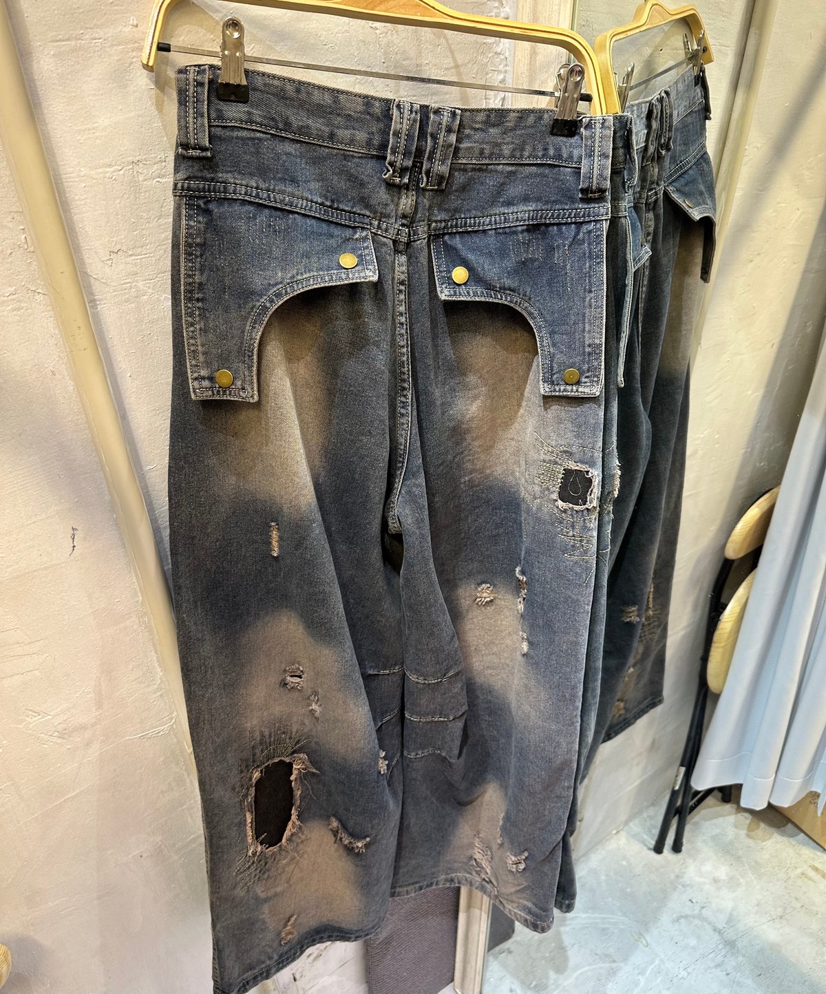 HESNTLS ダメージ加工デニムパンツ ダメージ加工デニムパンツ(No.B2171) | RICO