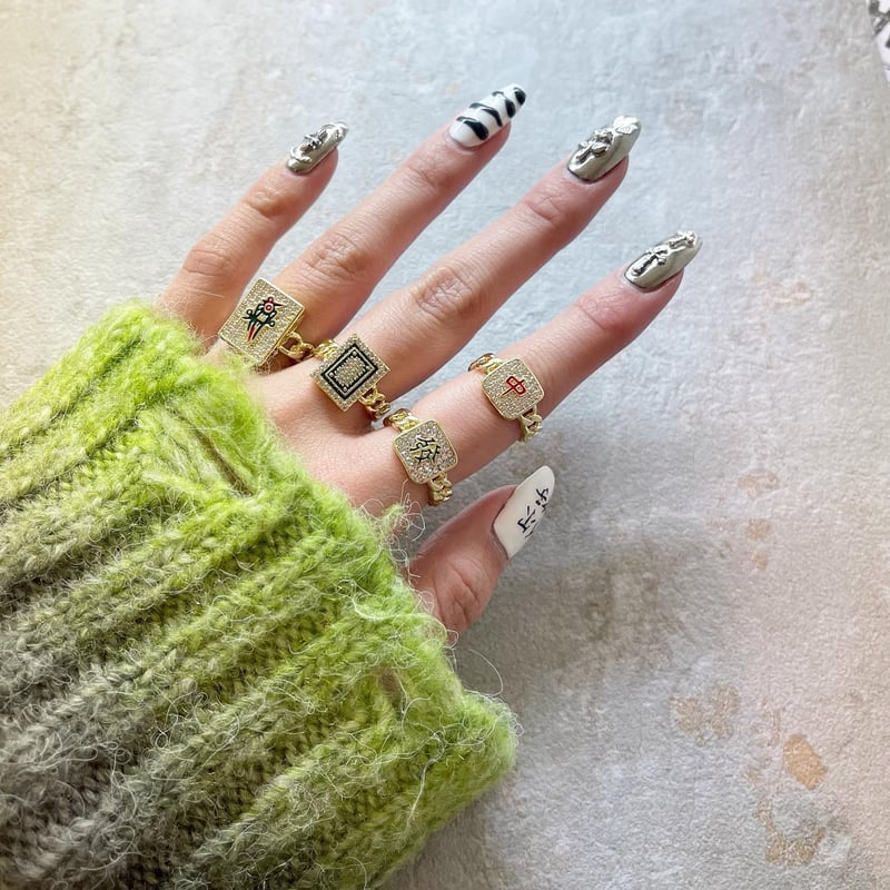 ◎美品◎  Majestic ゴールデンミンクコート ゴールドタグ Signet Ring - Gold Plated（シグネットリング - ゴールド