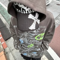 銀粉デザインパーカー(No.8553)