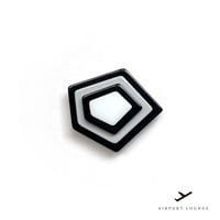 帯留 <contour 5 /コンター 5 >ブラック×ホワイト
