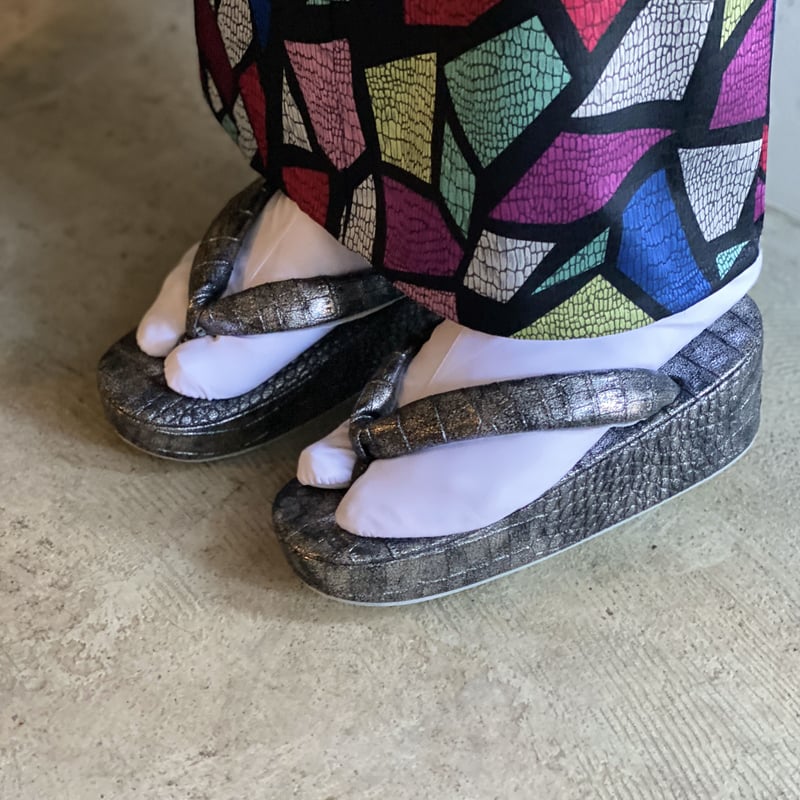 最高級】リアルクロコダイル ライトブルー ミュールサンダル Mサイズ