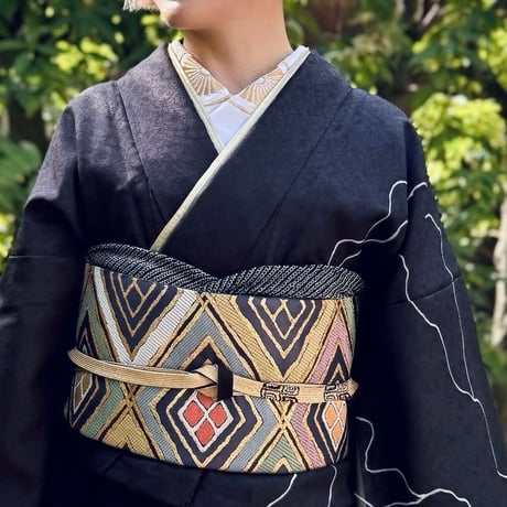 刺繍半衿 【ジェットエンジン】
