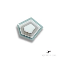 帯留 <contour 5 /コンター 5 >ホワイト×グレー
