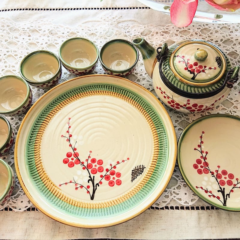 ベトナム　バッチャン焼き　15点セット 🌸Bát Tràng バッチャン焼き🌸 ベトナムの伝統工芸、バッチャン