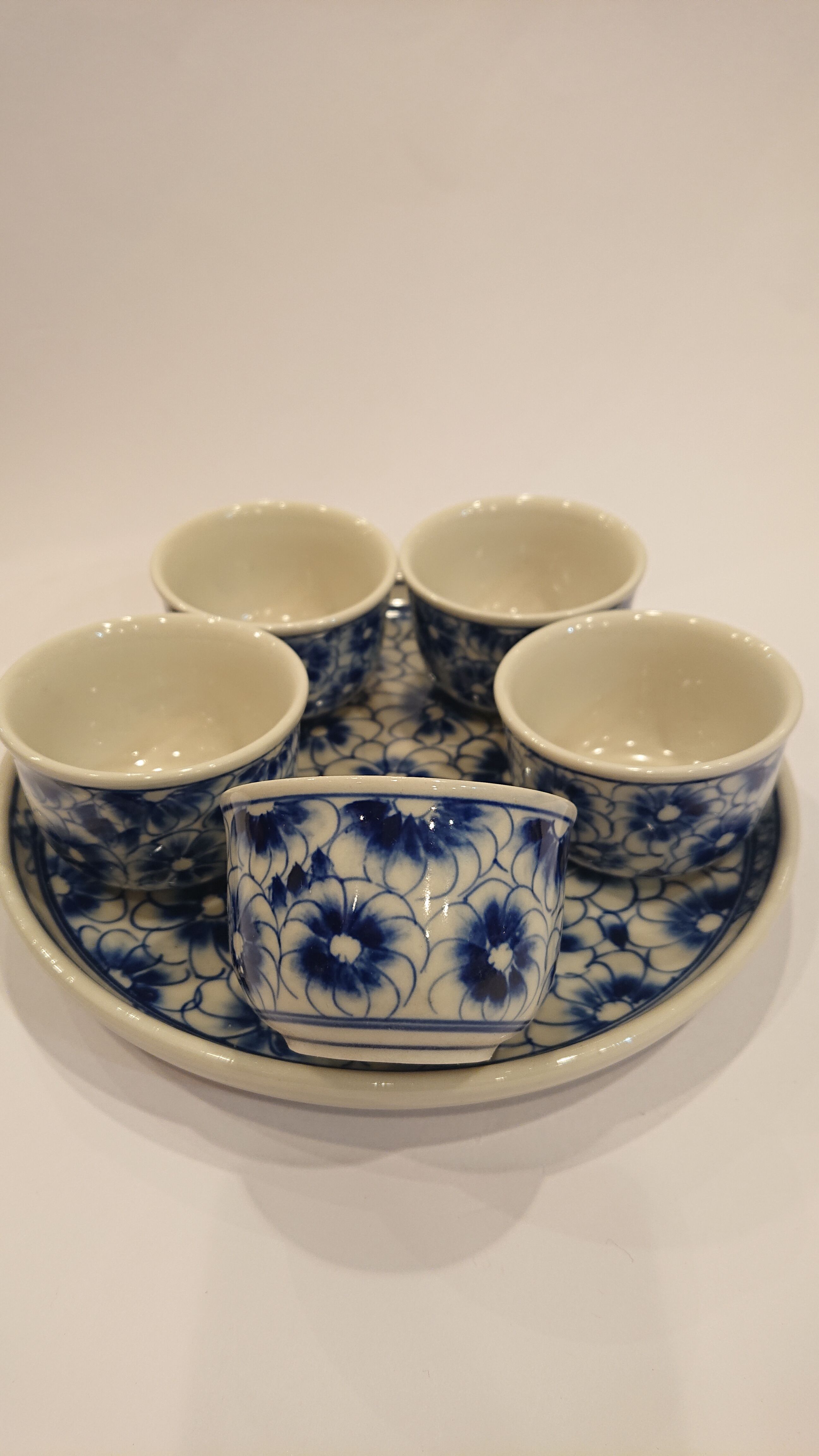 ベトナム バッチャン焼き 茶器セット 菊 藍色 | Ethnic Tea Salon