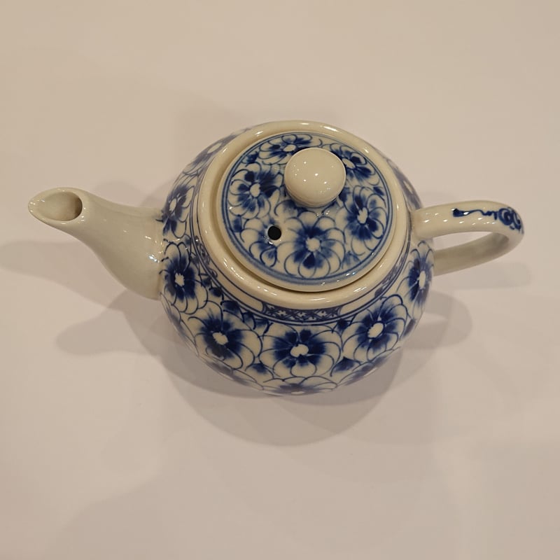 ベトナム バッチャン焼き 茶器セット 菊 藍色 | Ethnic Tea Salon