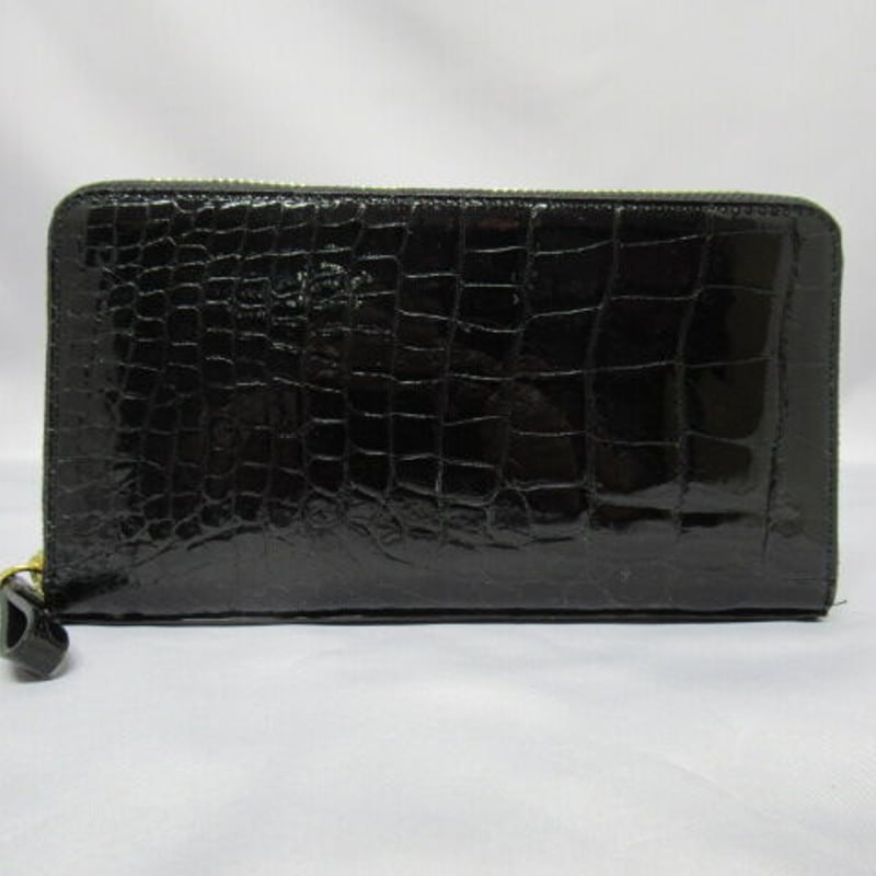 日本製シャイニングクロコダイル革ラウンドウォレット(SKW-120  