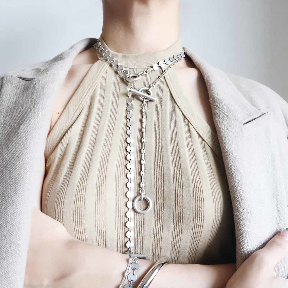 in mood シルバーネックレス　新品、未使用 in mood /インムード】THIN:ネックレス(シルバー） | THEEN