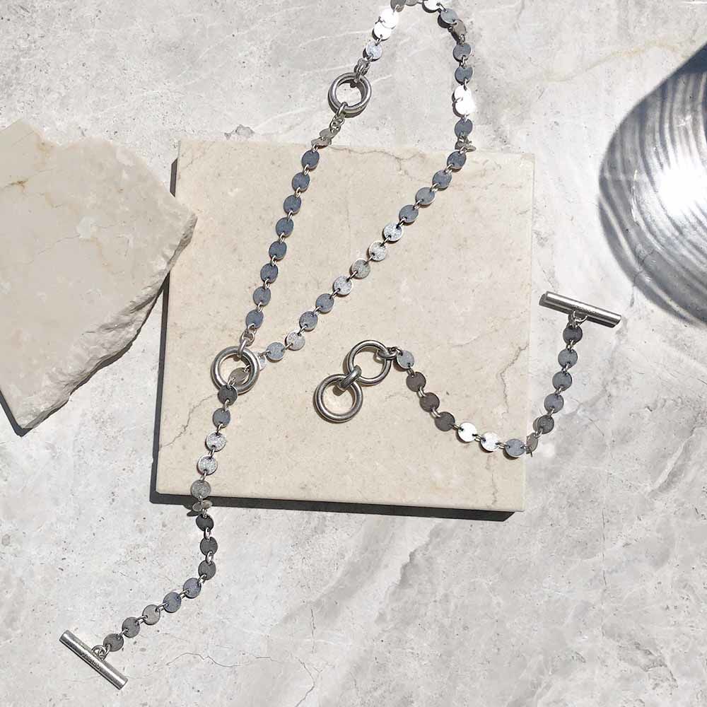 in mood シルバーネックレス　新品、未使用 in mood /インムード】THIN:ネックレス(シルバー） | THEEN