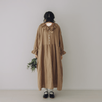 layer collarワンピース　/　ブロード　BEG