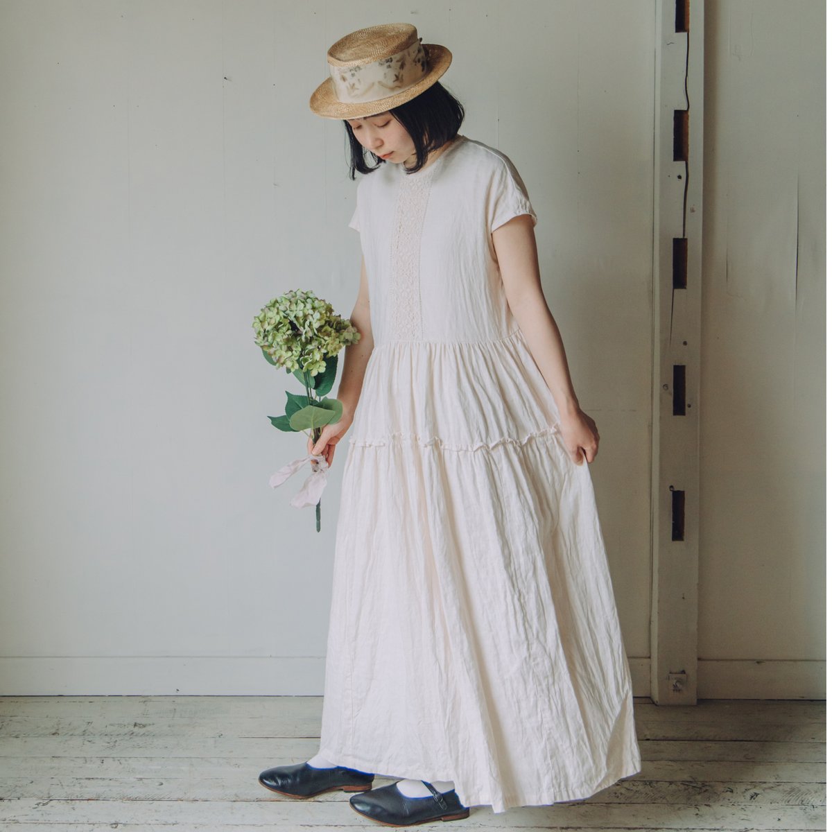 ワンピース naos archives｜小花柄ドロストノースリワンピース | Rakuten Fashion