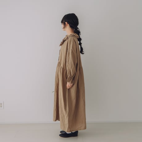 layer collarワンピース　/　ブロード　BEG