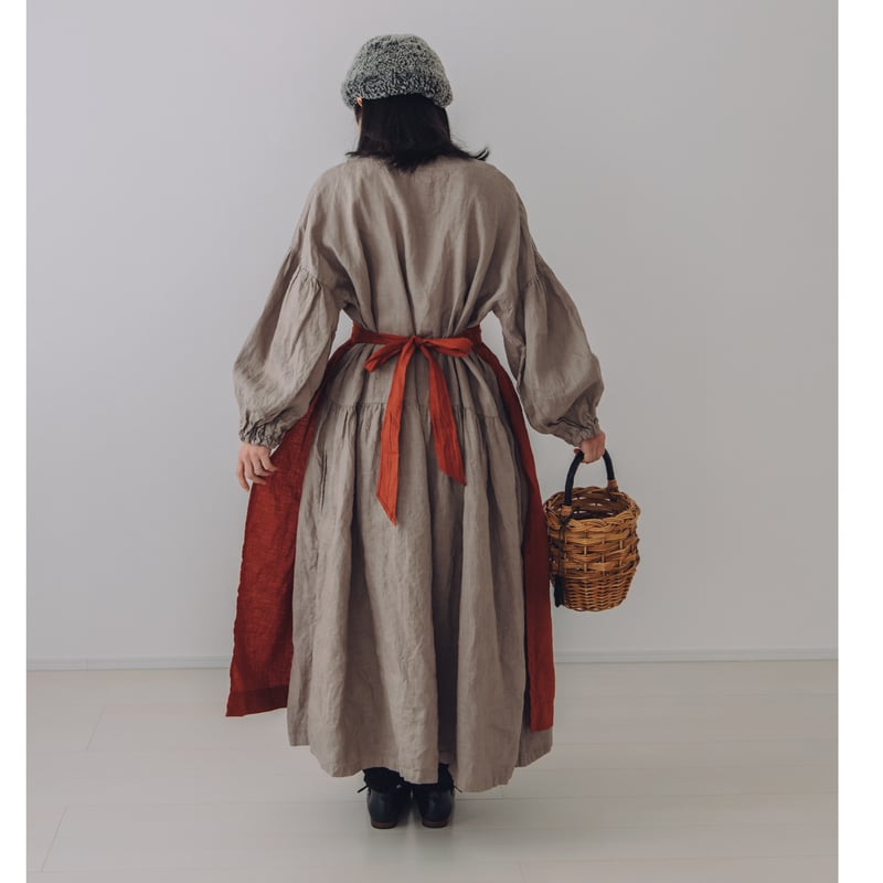 お値下げ。アンティーク エプロン Kitchenwork前掛けエプロン / 手染 vintagered | Momono-hana