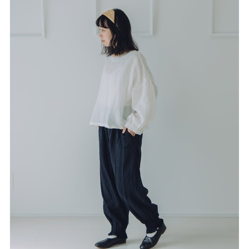 バルーンスリーブブラウス / ブロード OW | Momono-hana