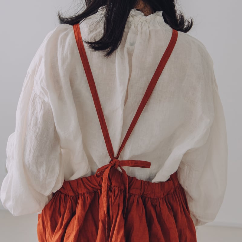 kitchenworkエプロンワンピース / 手染 vintagered | Momono-hana