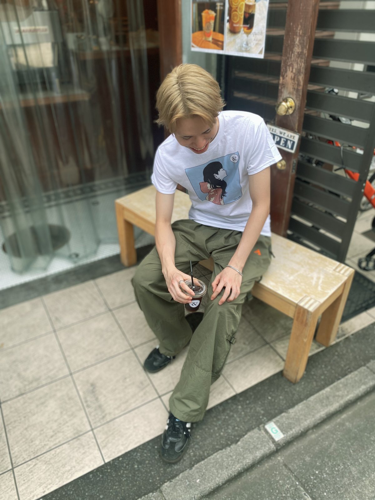 江口寿史デザインTシャツ白 | BY&BY