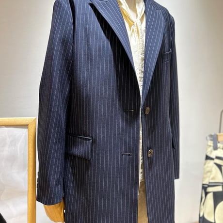 No.2306152　ストライプピークドラペルジャケット　Made in Japan