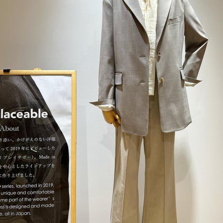 No.2306152　グレンチェックピークドラペルジャケット　Made in Japan