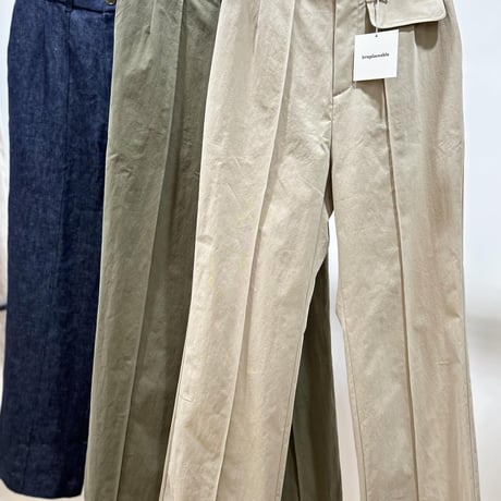 No.2306150　バイオピーチクリースステッチパンツ　Made in Japan