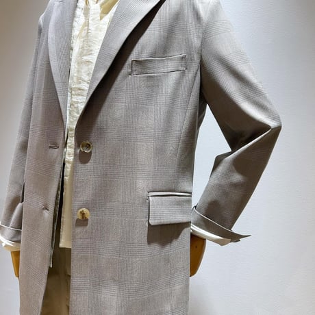 No.2306152　グレンチェックピークドラペルジャケット　Made in Japan