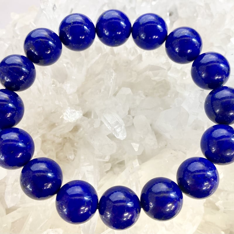 夢幻品質　幸運を象徴する最強の聖石　幻のロイヤルブルーラピスラズリの大珠ブレス me-chang様専用 幸運を象徴する最強の聖石 ヒマラヤブルー