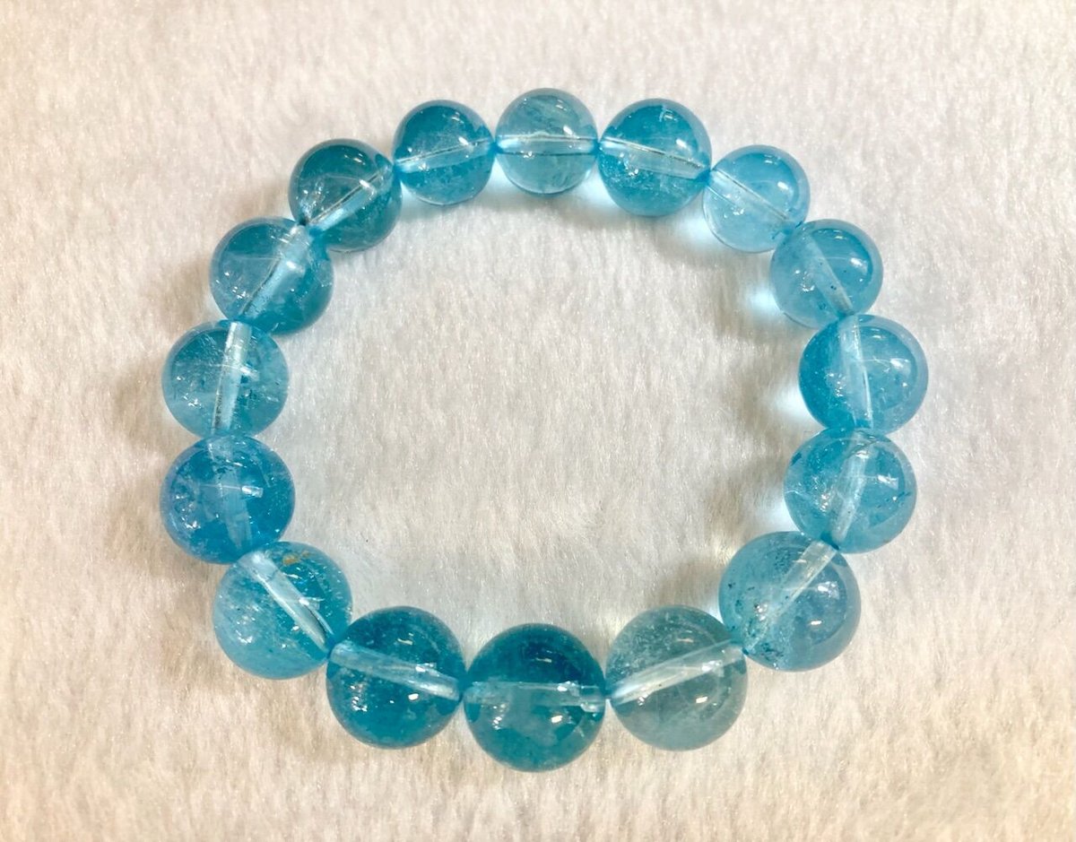 Premium品質】ディープブルートパーズ 14mm/17.5cm | 那須高原 石の愉楽