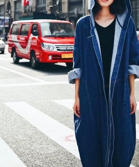 long denim coat (2 colors)