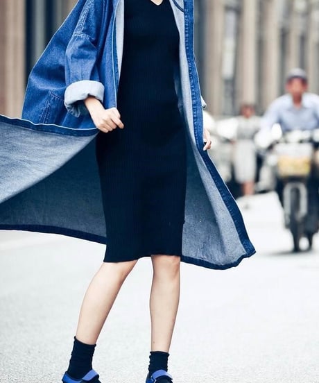 long denim coat (2 colors)