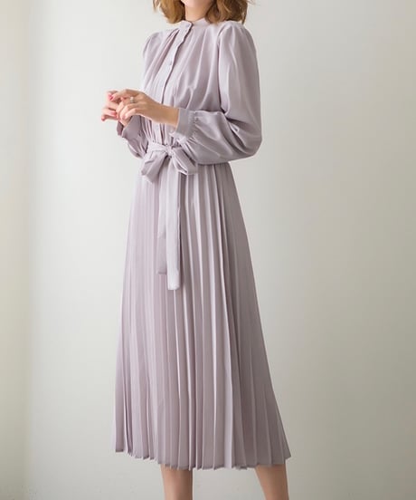 long pleated dress (4 colors)
