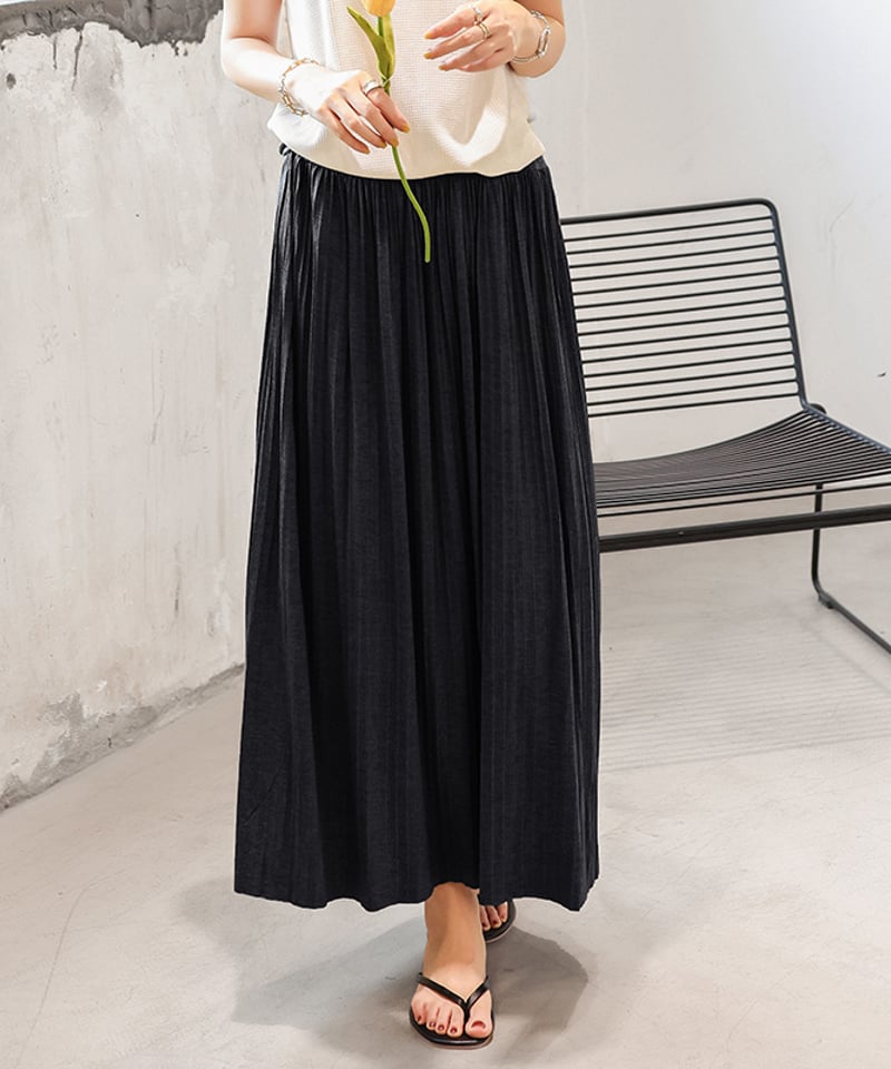 long pleated skirt (2 colors) | REPOACE®︎