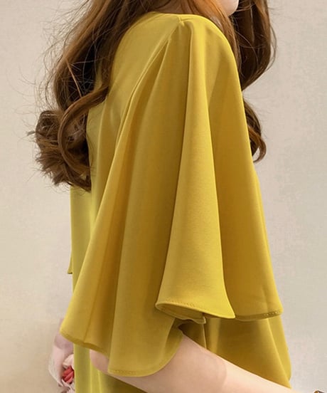frill sleeve cut-and-sewm (3 colors)