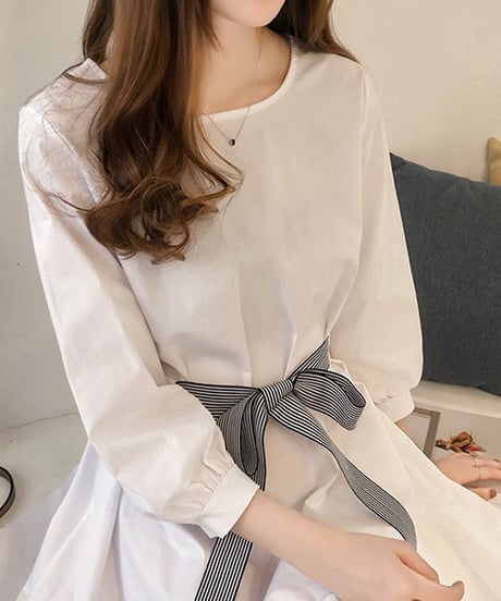 two-way flare gather dress (2 colors)