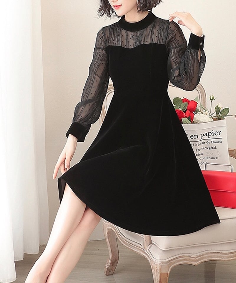 lace mini dress (1 color) | REPOACE®︎