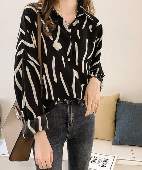 monotone shirt blouse (2 colors)