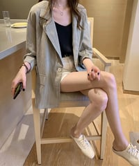 see-through striped jacket (2 colors)