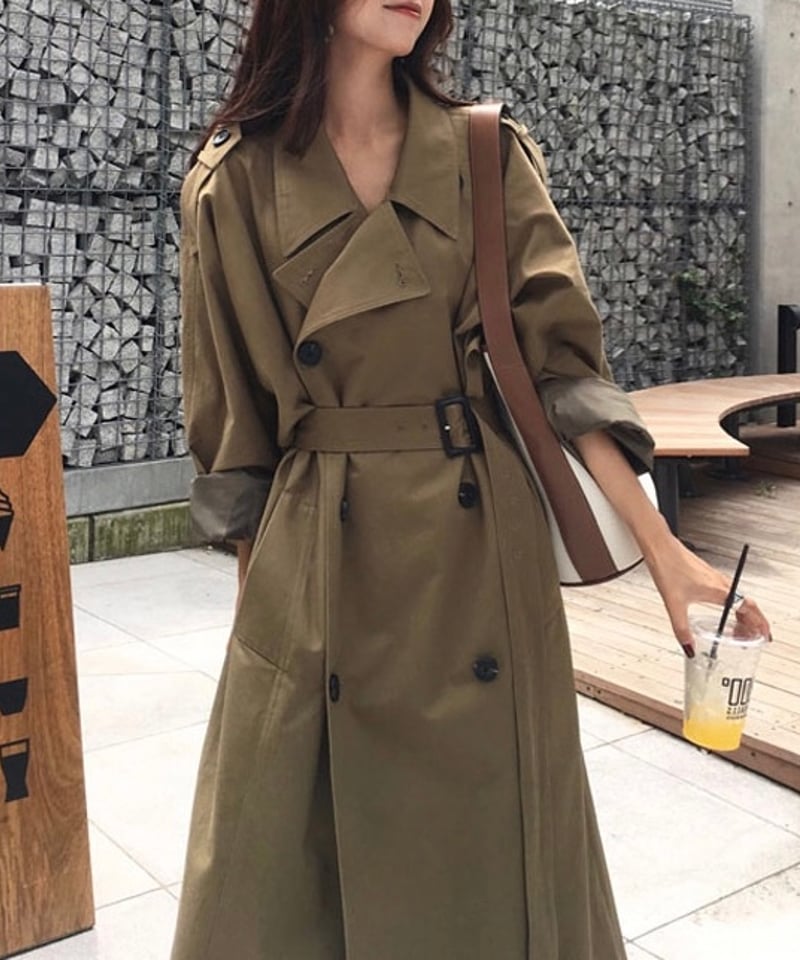 long trench coat (2 colors) | REPOACE®︎
