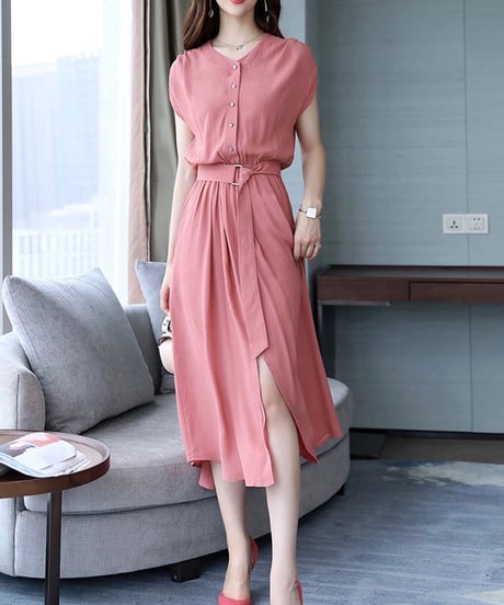 flare long dress (4 colors)