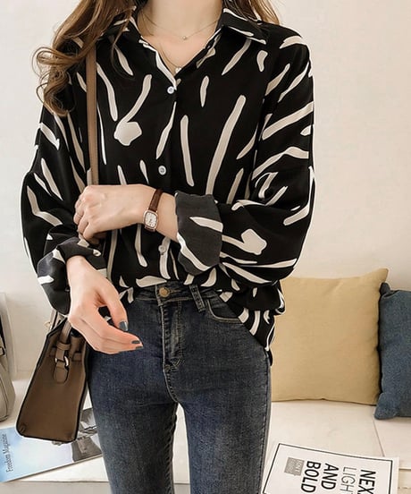 monotone shirt blouse (2 colors)