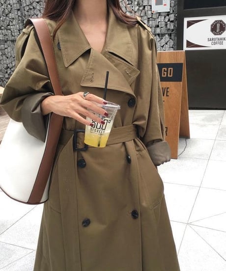 long trench coat (2 colors)