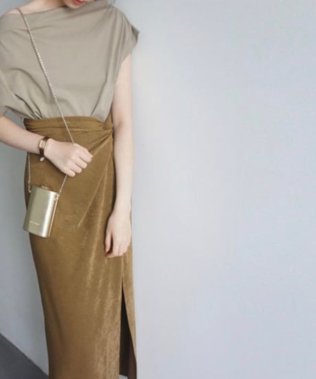 matte texture cross skirt (1 colors)