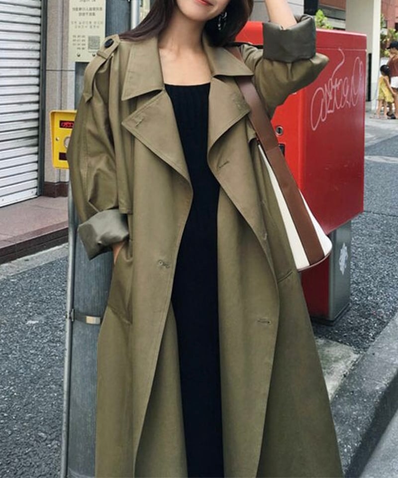 long trench coat (2 colors) | REPOACE®︎