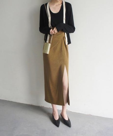 matte texture cross skirt (1 colors)