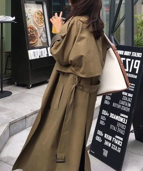 long trench coat (2 colors)
