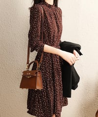 rare pattern brown dress (1 color)