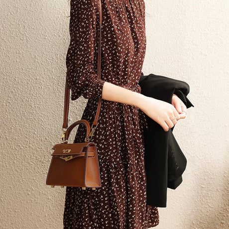 rare pattern brown dress (1 color)