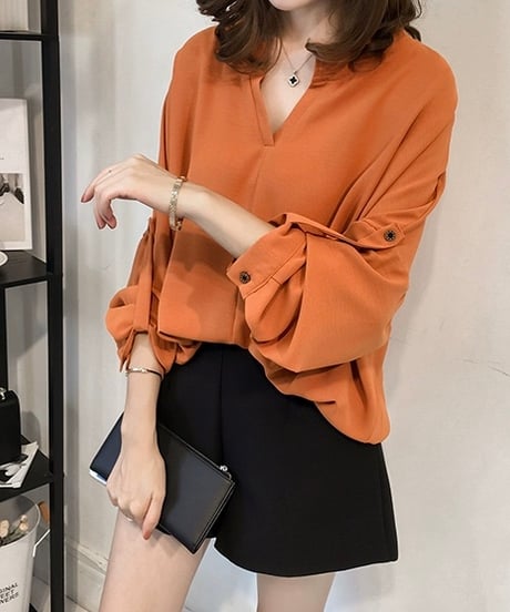 roll-up sleeve shirt (3 colors)