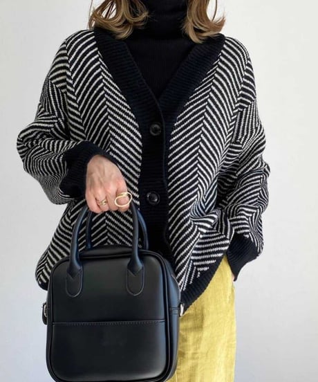 v-neck single breasted cardigan (2 colors)